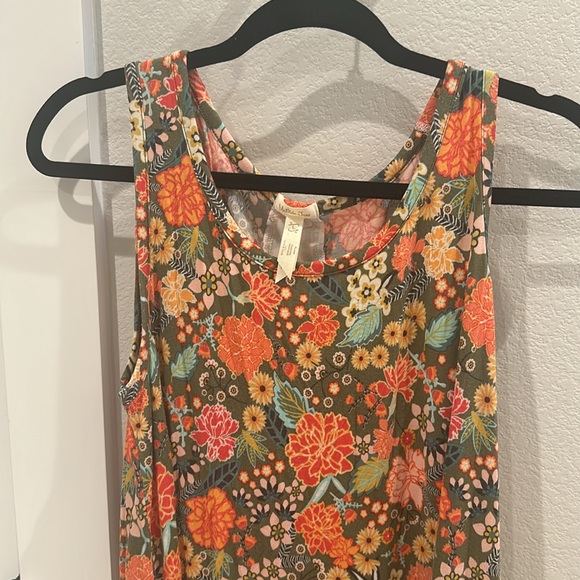 EUC Matilda Jane MJC Flower Floral Tank Top Ruffle Sleeveless - Picture 5 of 7